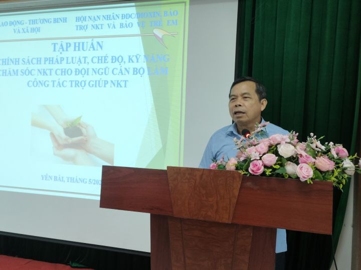 Hội tỉnh Yên Bái: Tập huấn về chính sách pháp luật, chế độ, kỹ năng chăm sóc người khuyết tật